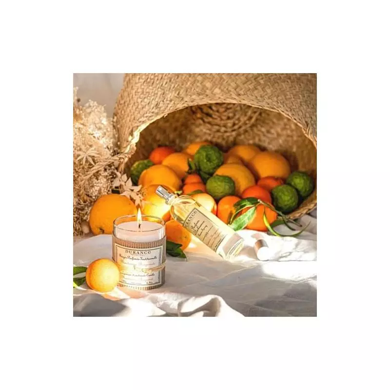 bougie-parfumee-mandarine-bergamote-durance-paier de fruit