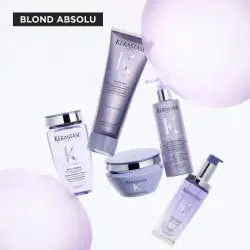 Routine Blond Absolu Kérastase avec Blonde Guard Bain Lumière Cicaflash et Huile Cicagloss