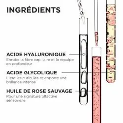Acide hyaluronique, acide glycolique et huile de rose sauvage dans Frizz-Glaze Cream Kérastase