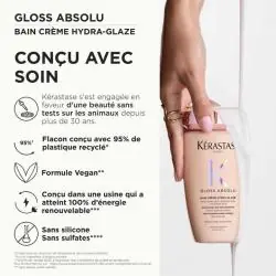 Bain Crème Hydra-Glaze Kérastase formule vegan sans sulfates avec flacon recyclé