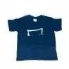 le mini M tee shirt bleu marine de la marque Aurelien Magnano