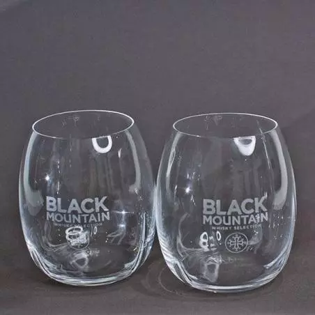 Duo de verres Helicium BLACK MOUNTAIN par Arnaud Baratte