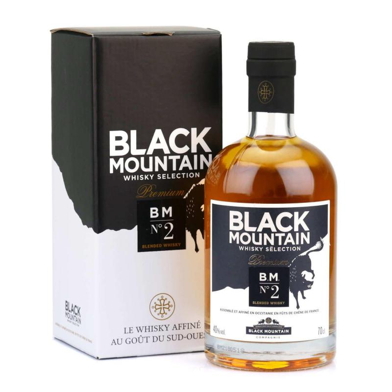 Whisky N°2 Premium-BLACK MOUNTAIN-bouteille avec sa boîte Whisky N°2 Premium-BLACK MOUNTAIN-bouteille avec sa boîte