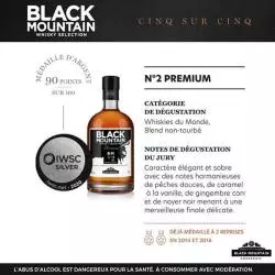 Whisky N°2 Premium-BLACK MOUNTAIN-medaille-argent-iwsc-fiche-technique