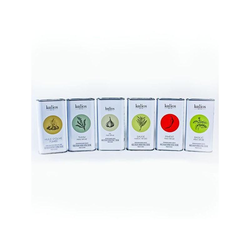 lot-pack-bidon-25cl-huile-d-olive-infusee-kalios-x6-coffret-gourmet-aurelien-magnano-shopping-sauge-thym-basilic-fumee- lot-pack-bidon-25cl-huile-d-olive-infusee-kalios-x6-coffret-gourmet-aurelien-magnano-shopping-sauge-thym-basilic-fumee-