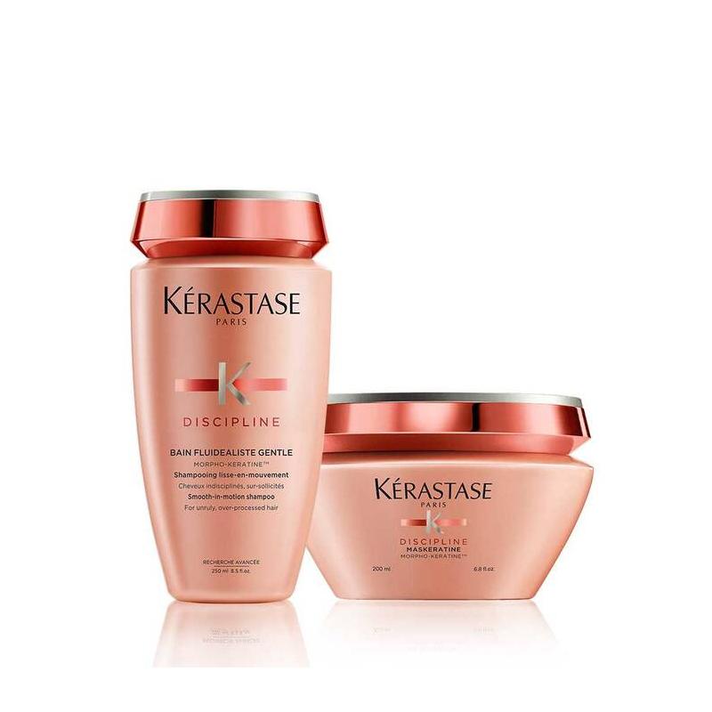 Duo de soin Kérastase-shampooing et masque-bain discipline-maskeratine-fluidéaliste Duo de soin Kérastase-shampooing et masque-bain discipline-maskeratine-fluidéaliste